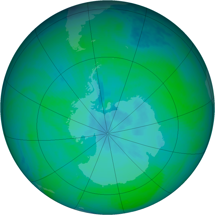 Ozone Map 2003-12-29